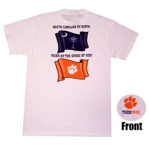  Clemson Tigers TIGER PRIDE White T shirt Sports 