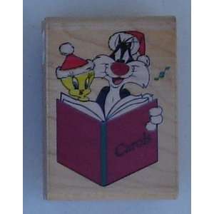 Tweety & Sylvester Singing Wood Mounted Rubber Stamp (Discontinued 