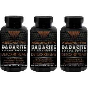 Absonutrix Parasite Detox Xtreme   Cleanse Naturally   3 Bottles   180 
