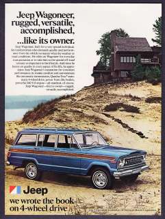 1977 Jeep Wagoneer photo Rugged & Versatile promo print ad  