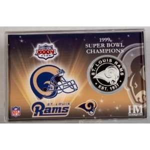  St. Louis Rams Super Bowl Coin Card 