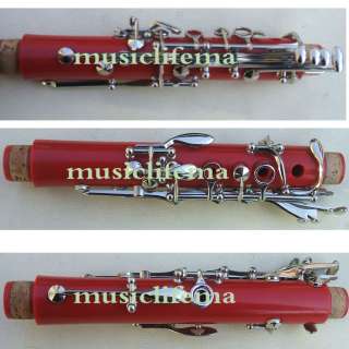 new color clarinet Bb great material technic tone RED  