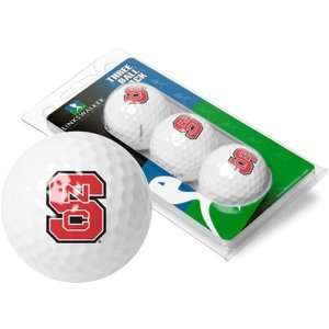  North Carolina State Wolfpack NCAA 3 Golf Ball Sleeve Pack: Sports