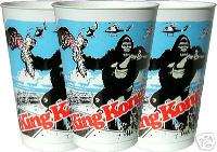Old 1976 Dino De Laurentiis KING KONG Plastic CUPS  