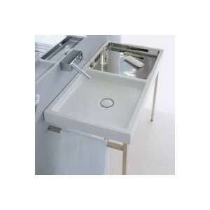   43 1/4 Washbasin with Metal Console Ba 