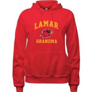  Lamar Cardinals Red Womens Grandma Arch Hooded Sweatshirt 
