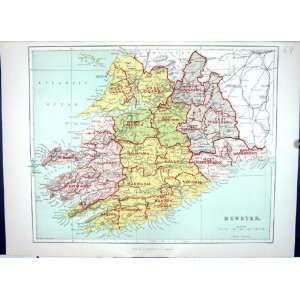   Map Ireland Munster Mallow Limerick Tipperary 1886: Home & Kitchen