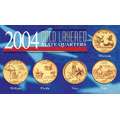 American Coin Treasures 2004 Gold layered Statehood Quarters
