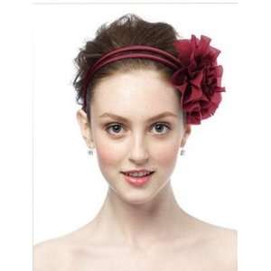  Claret Chiffon Flower Pin/Headpiece Beauty