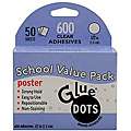 Glue Dots School Value Pack 0.5 inch Craft Dots (Case of 50 sheets 
