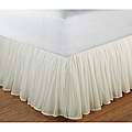 Cotton Voile Ivory 15 Inch Drop Twin Bedskirt 