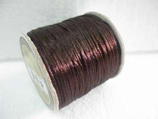 80m Brown Chinese Knot Jewelery Thread Cord 1mm NF18  