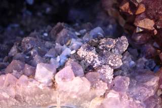 UNIQUE AMETHYST GEODE/W CALCITE AND MINERAL AMG 4027  
