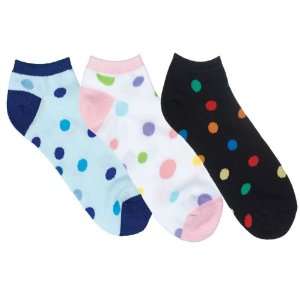  Fashion Nurse Socks, Three Pack, Polka Dot Fun Health 