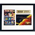 Star Trek Commemorative Framed Stamps and Photo To Go Where No Man 