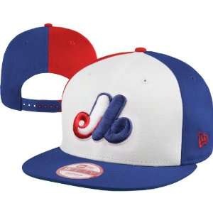 Montreal Expos New Era Cooperstown 9FIFTY Tri Block Snapback Hat 