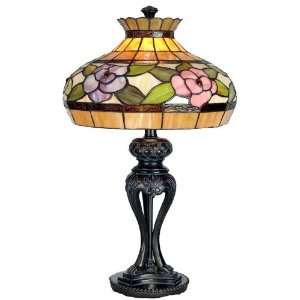  Dale Tiffany Lighting TT60568 Alexandra Rose One Light Table Lamp 