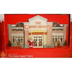 Home Accents Canterbury Lane Christmas Lighted Building the Home Depot 