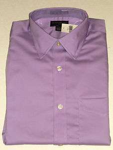 BANANA REPUBLIC Mens Lavendar Non Iron Slim Fit Button Down Shirt S 