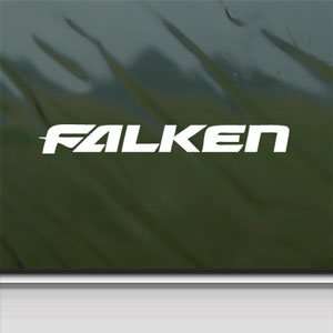  Falken Tires White Sticker Car Laptop Vinyl Window White 
