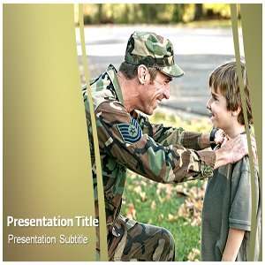   Powerpoint Templates   Military Family Powerpoint (PPT) Template
