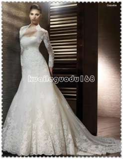  line ivory applique wedding bridal dress lace up sash sz custom  