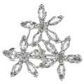 Tacori Bridal Evening Sterling Silver White Topaz and Crystal Hairpin