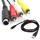 AV A/V TV + USB Cable/Cord For SONY Handycam DCR SR88E SR68E SX43E 
