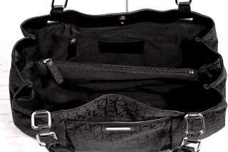 NEW Calvin Klein CK Black Satchel Tote Purse Bag Handbag Large  