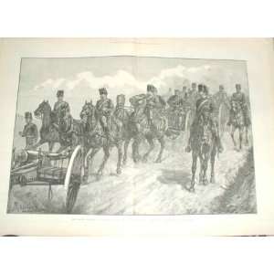  Artillery Company On March To Brighton Easter 1883