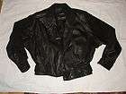 Wilson black leather jacket coat woman size PS  
