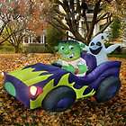 Airblown Ghost and Monster in Car Outdoor Halloween Decor
