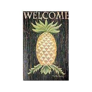  Primitive Pineapple Welcome Large Flag Patio, Lawn 