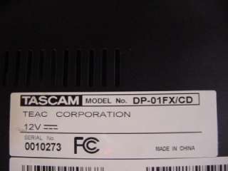 Tascam DP 01FX/CD Digital Multi Track Recorder 043774019762  