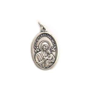  Our Lady of Perpetual Help Oxidized Medal   MADE IN ITALY 