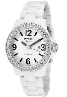 Invicta Watch 1632 Womens Angel White Crystal White Plastic  