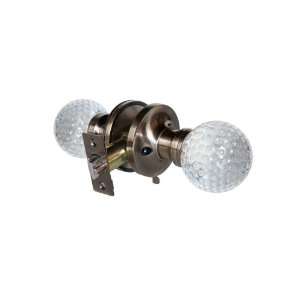 Krystal Touch of New York 3613APR Golf Ball Privacy Doorknob, 2.5 Inch 