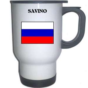 Russia   SAVINO White Stainless Steel Mug