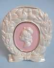 vintage ceramic pink victorian cameo planter vase e 80 norcrest