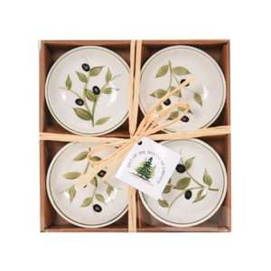 Olive Dipping, Serving, and Condiment Bowls, Set of Four  