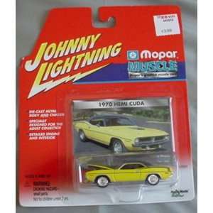  Johnny Lightning Mopar Muscle 1970 Hemi Cuda YELLOW: Toys 