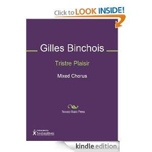 Tristre Plaisir Sheet Music Gilles Binchois  Kindle Store