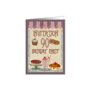  90th Birthday Party   Cakes, Cookies, Ice Cream Card: Toys 