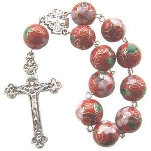  Chinese Cloisonne Red (11 beads) (Bead size 12mm or 0.47 