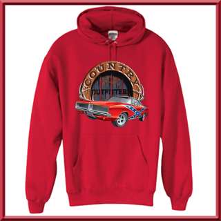 Country Outfitters Rebel Car SWEATSHIRT S L,XL,2X,3X,4X  