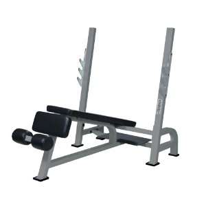  York Barbell STS Olympic Decline Bench with Gun racks 