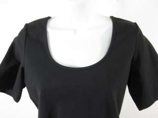 You are bidding on a LINEA BY LOUIS DELLOLIO Black Short Sleeve 