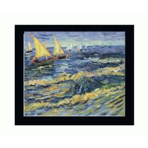  Reproduction Oil Painting   Van Gogh Paintings: Seascape at Saintes 