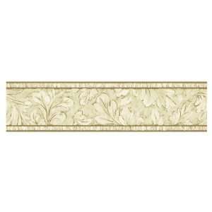  Sanitas Oak Leaf Scroll Wallpaper Border FS040101B: Home 