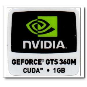  NVIDIA GEFORCE GTS 360M CUDA 1GB Logo Stickers Badge for 